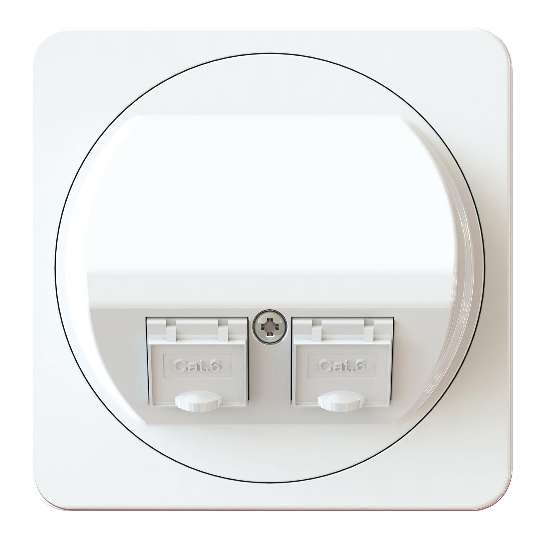 réseau 2x RJ45 Cat. 6 non blindé AP maxONE blanc