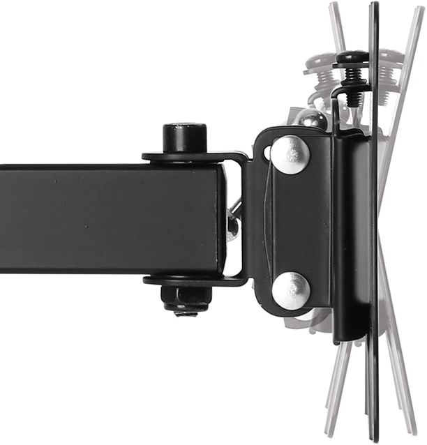 support TV mural MOTION 2 noir inclinable/orientable jusqu'à 25kg