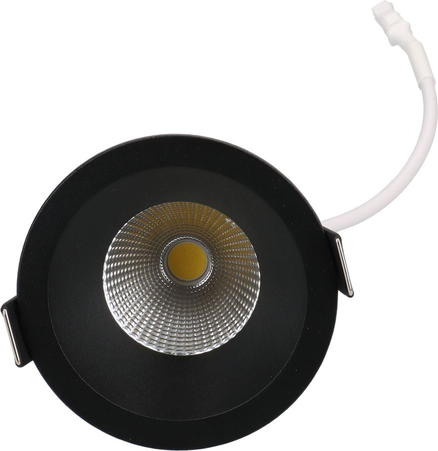 spot encastré à LED ATMO Ø68 noir 3000K 700lm 36°