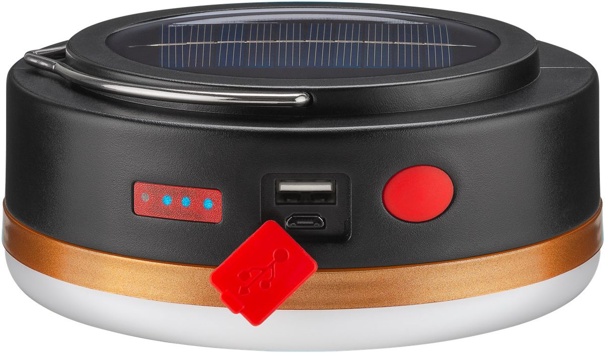 LED-Solar-Campinglampe mit Akku