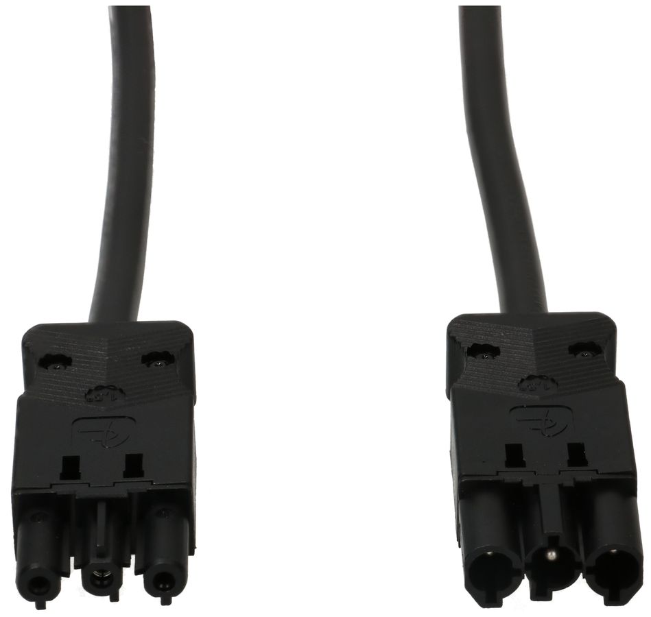 Rallonge TD AC 166 H05VV-F3G1.5 0.8m noir