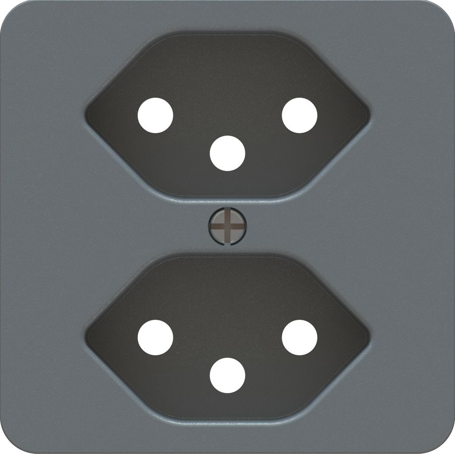 prise 2x type 13 plaque frontale priamos anthracite