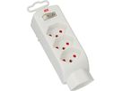 multi adaptateur Safety Line 4x type 13 3-pôles blanc +interrup.