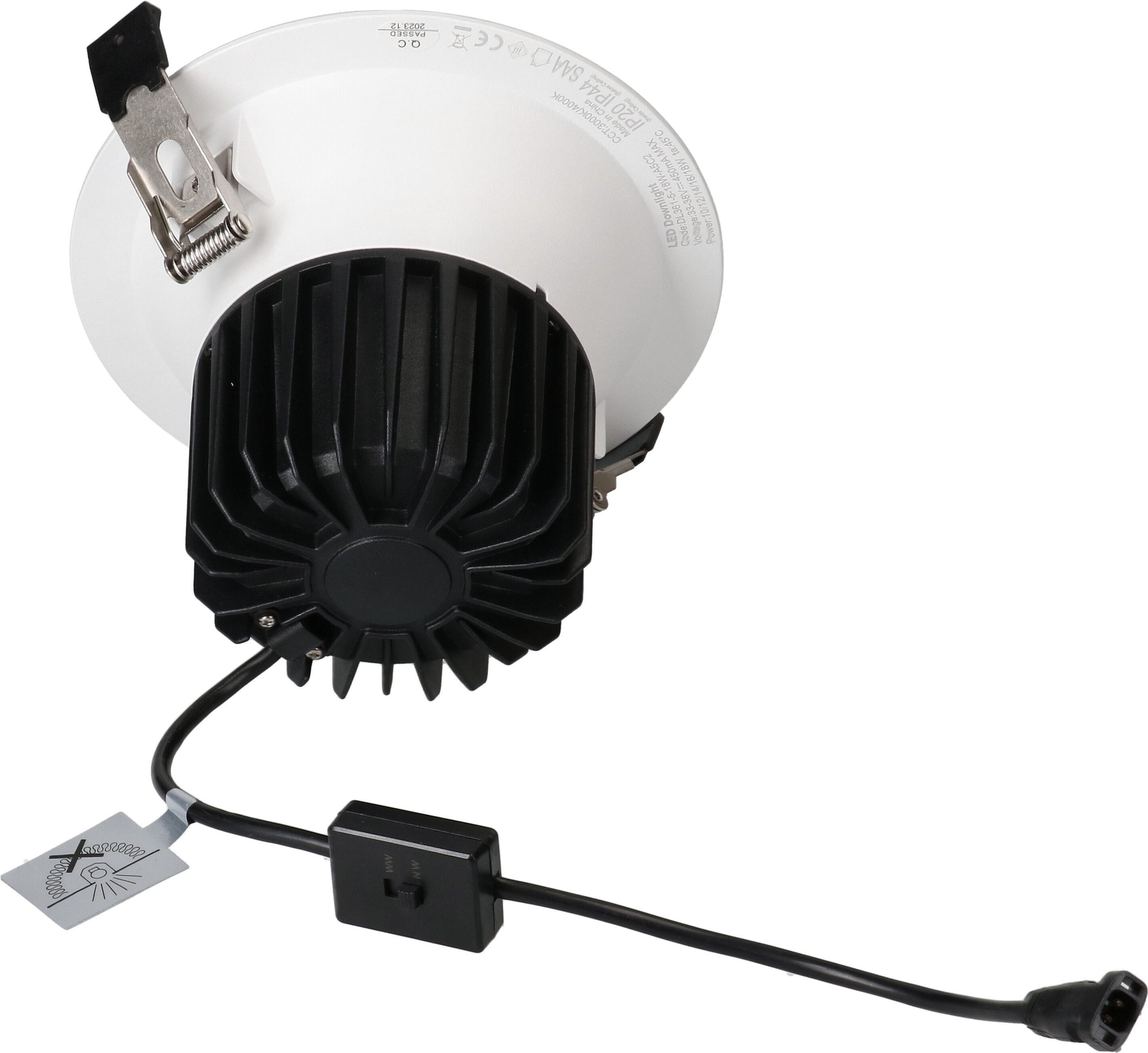 LED-Downlight ATMO Ø150 blanc 3000+4000K 1745lm 60°