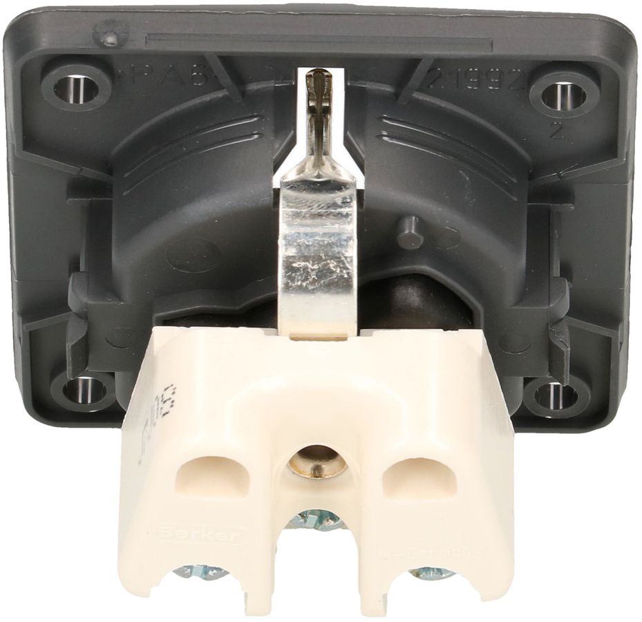 prise 1x Schuko appareil + plaque frontale BS Berker Integro ant.