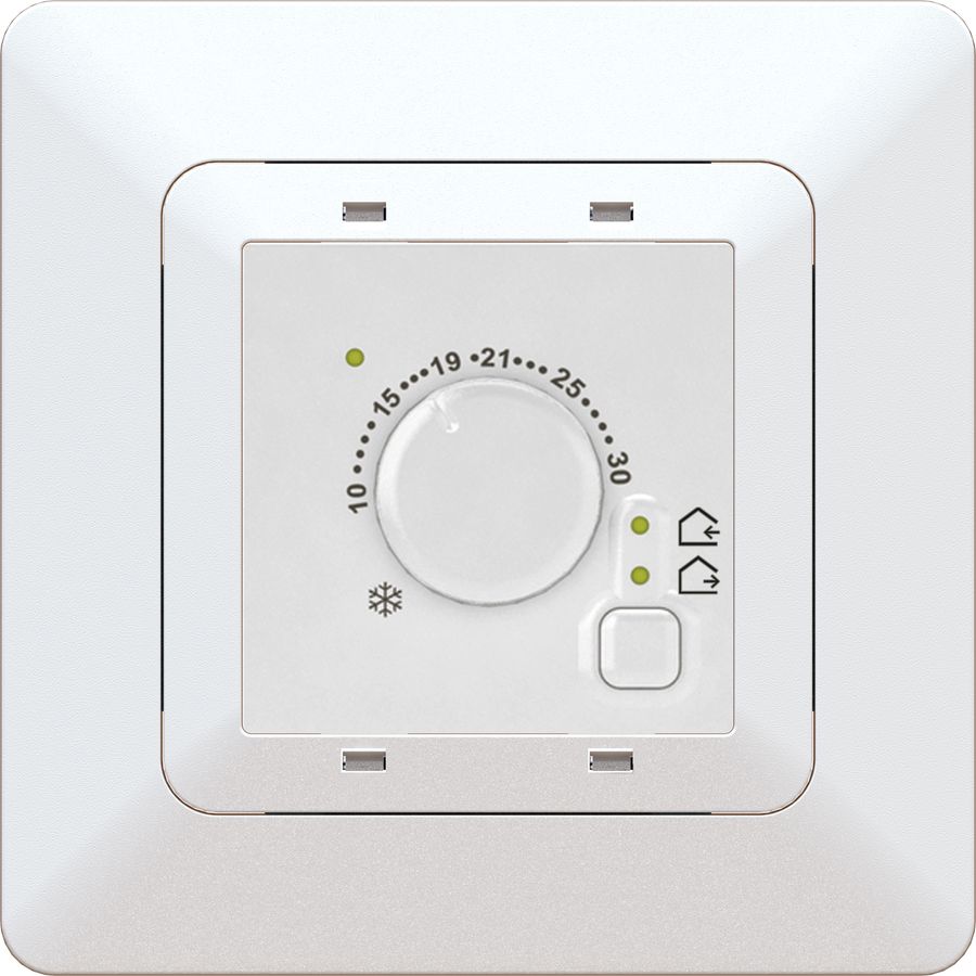 Thermostat d'ambiance chauff./ refroid., AP, priamos, blanc