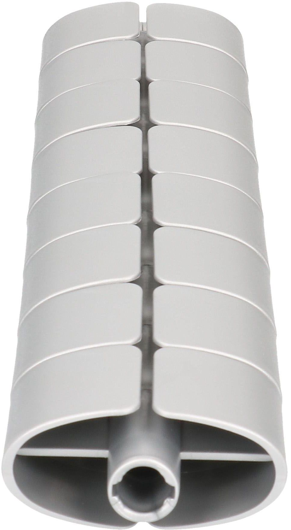 serpentine de câble Premium 0.37m argent RAL9006