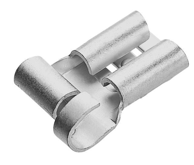 Douille plate +côté. racc. de conducteur 1.5-2.5mm² 6.3x0.8mm