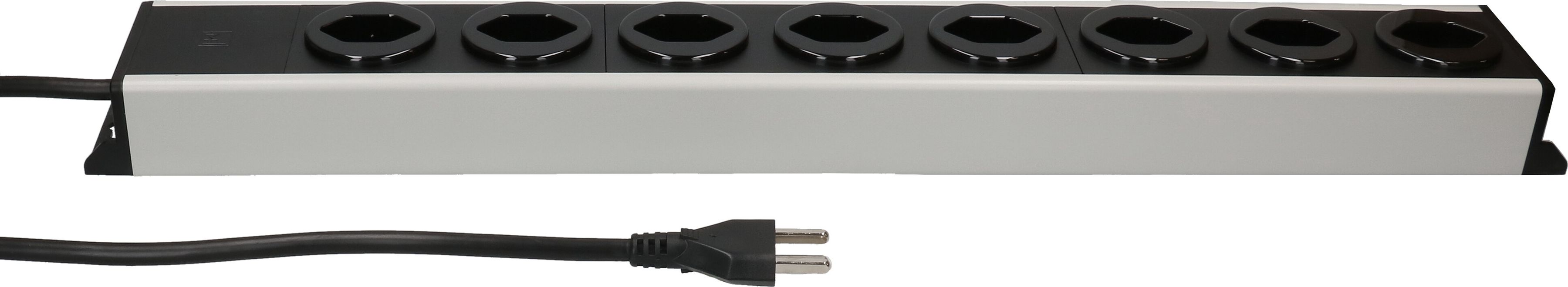 multiprise Power Line 8x type 23 gris/noir 1.5m