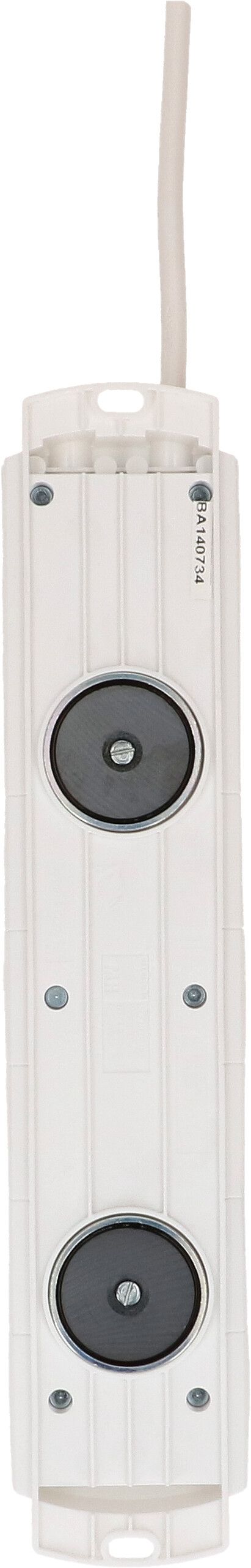 multiprise Prime Line 6x type 13 blanc aimant 3m clip-clap