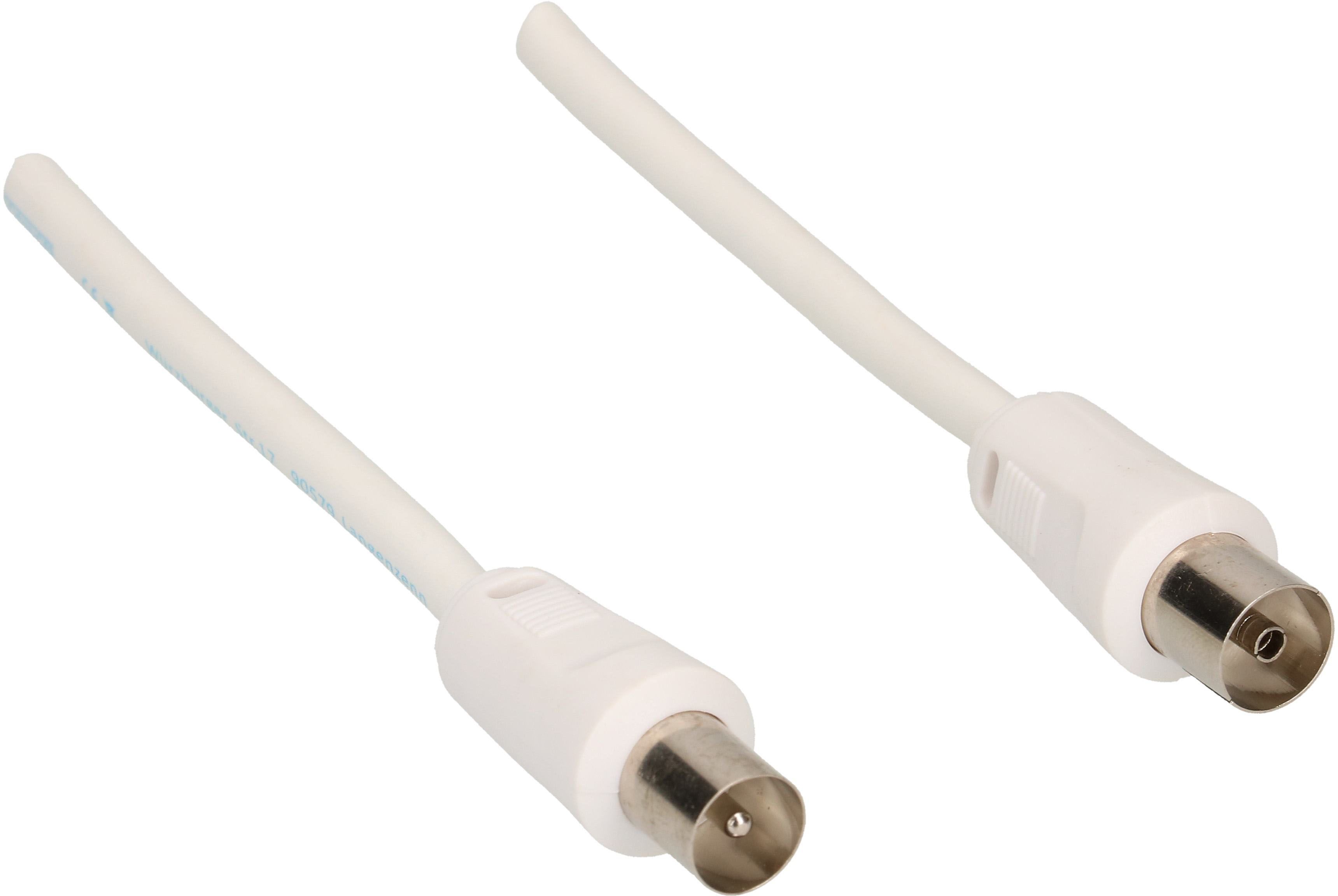 câble de raccordement 75dB 7.5m blanc