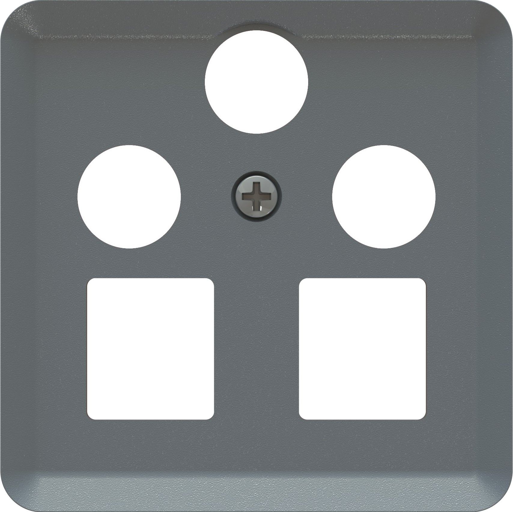 multimédia radio/TV/Sat/réseau plaque frontale priamos anthracite