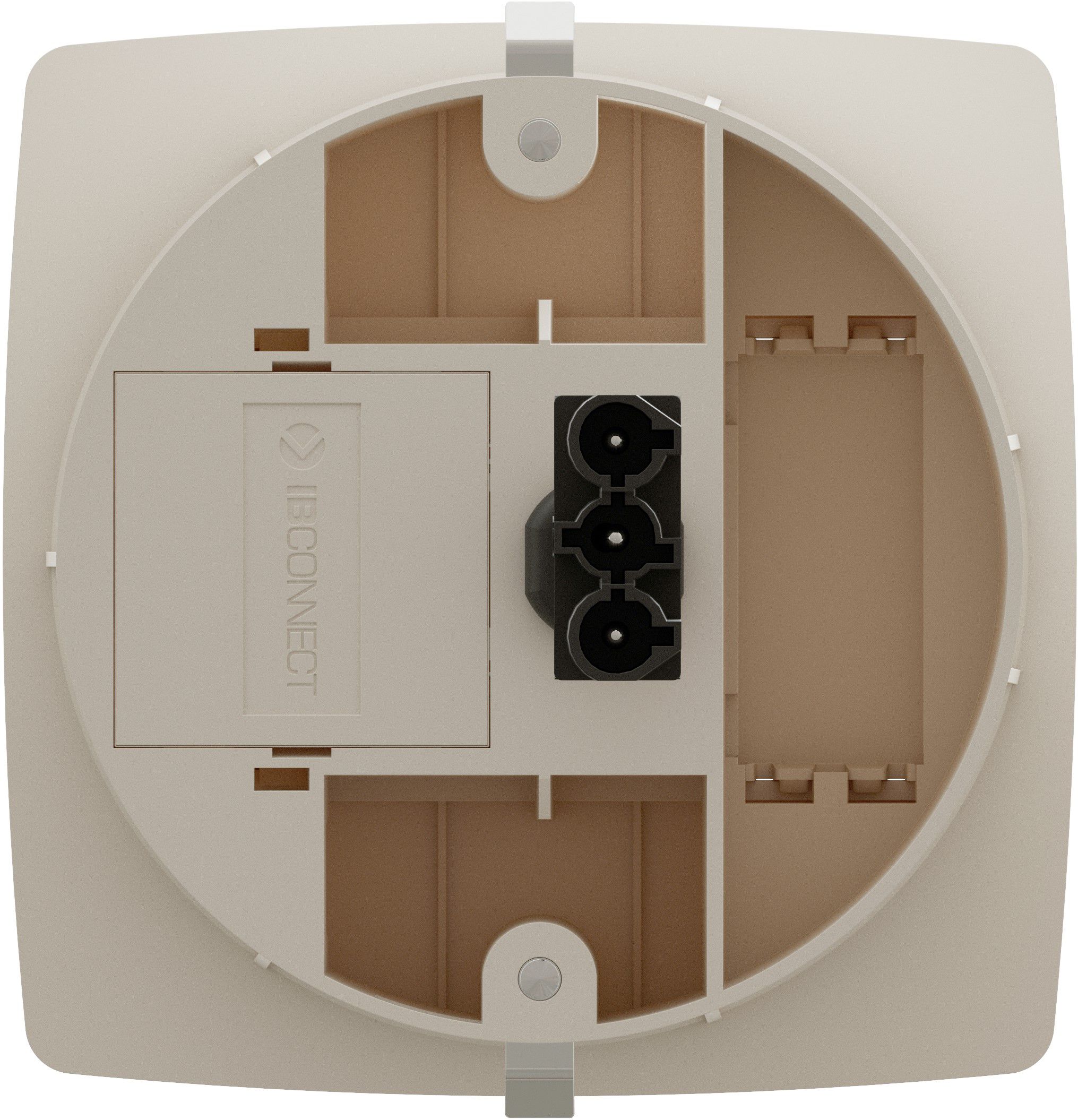 UNIT bloc multiprise blanc 1x type 13 1/2 blind