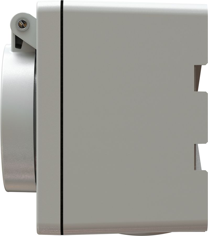 prise 1x type 13 AP exo IP55 gris clair