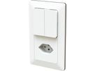 combinaison interrupteur s3+3 / type 13 ta.2x1 ENC priamos blanc