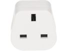 Reiseadapter Typ 12 / Grossbritannien 3-polig weiss