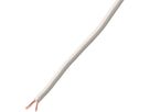 câble de haut-parleur 2x0.75mm² blanc