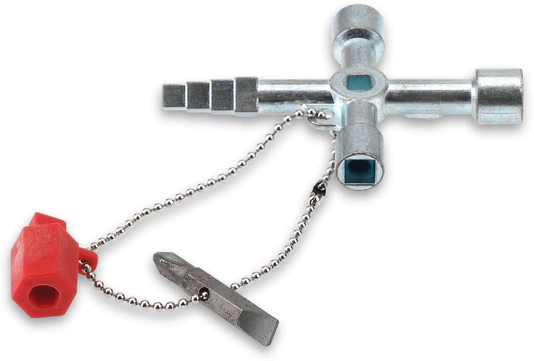 Clé univ. Profi Key fil de zinc adaptateur p.embouts 1/4 pouce