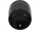 fiche d'adaptation asymétrique type 12 / Schuko noir