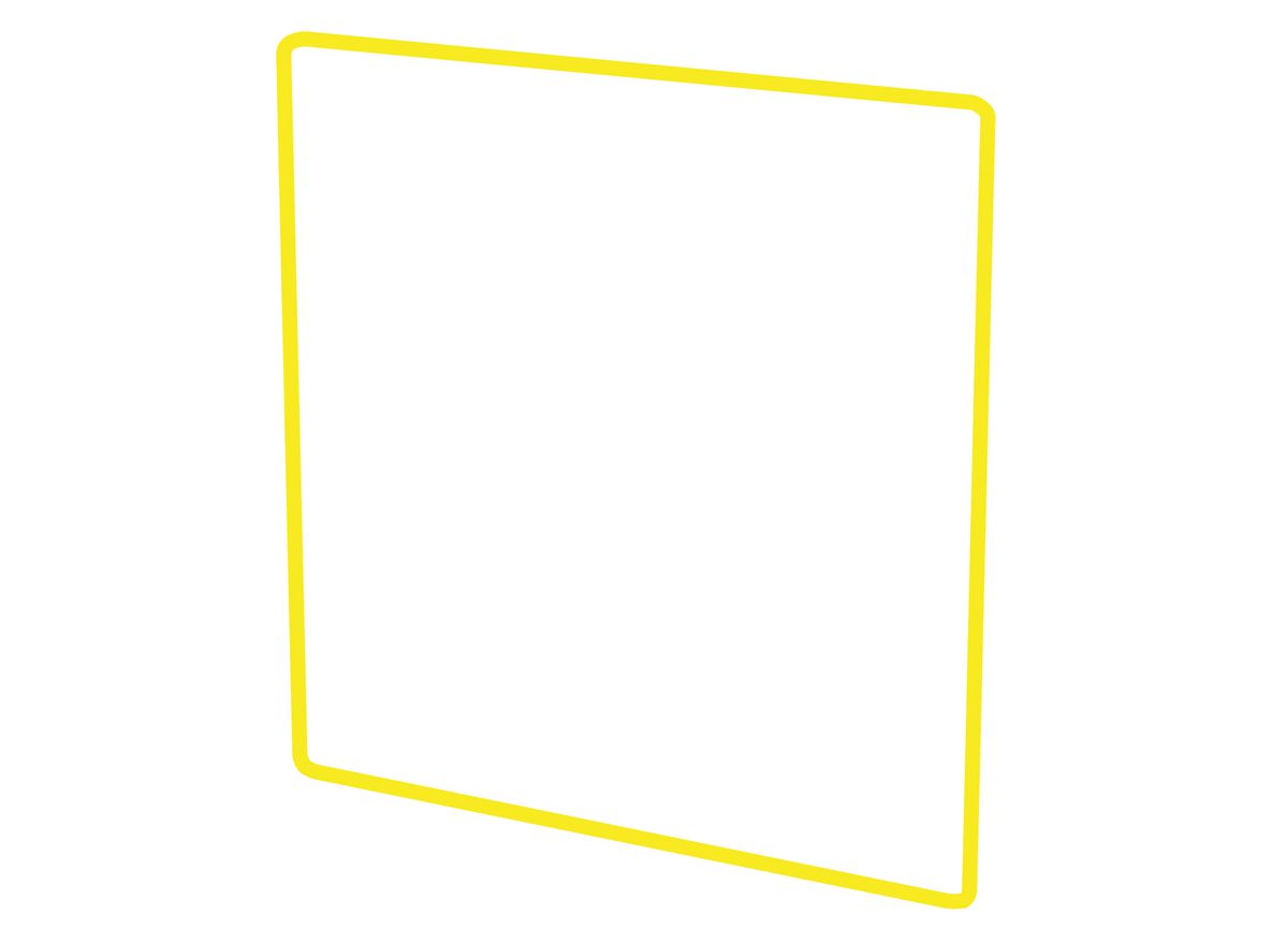 Designprofil Gr.1x1 priamos gelb / 4 Stück