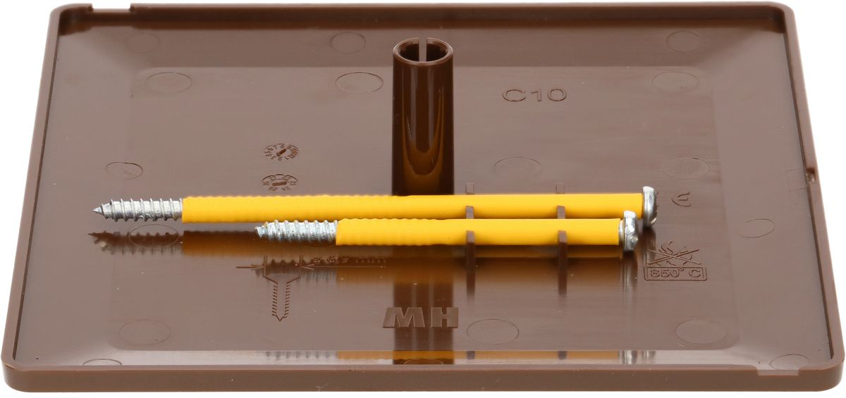 coperchio a innesto priamos Design 130x130mm marrone