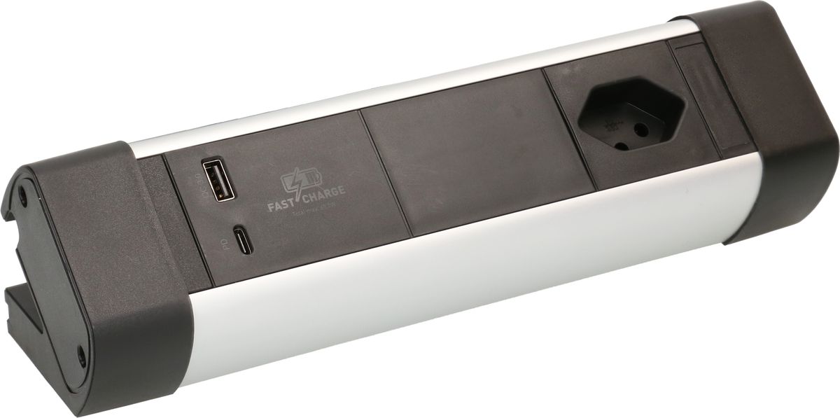 multiprise Office Line 1x type 13 1x USB A 1x USB C, PD+QC