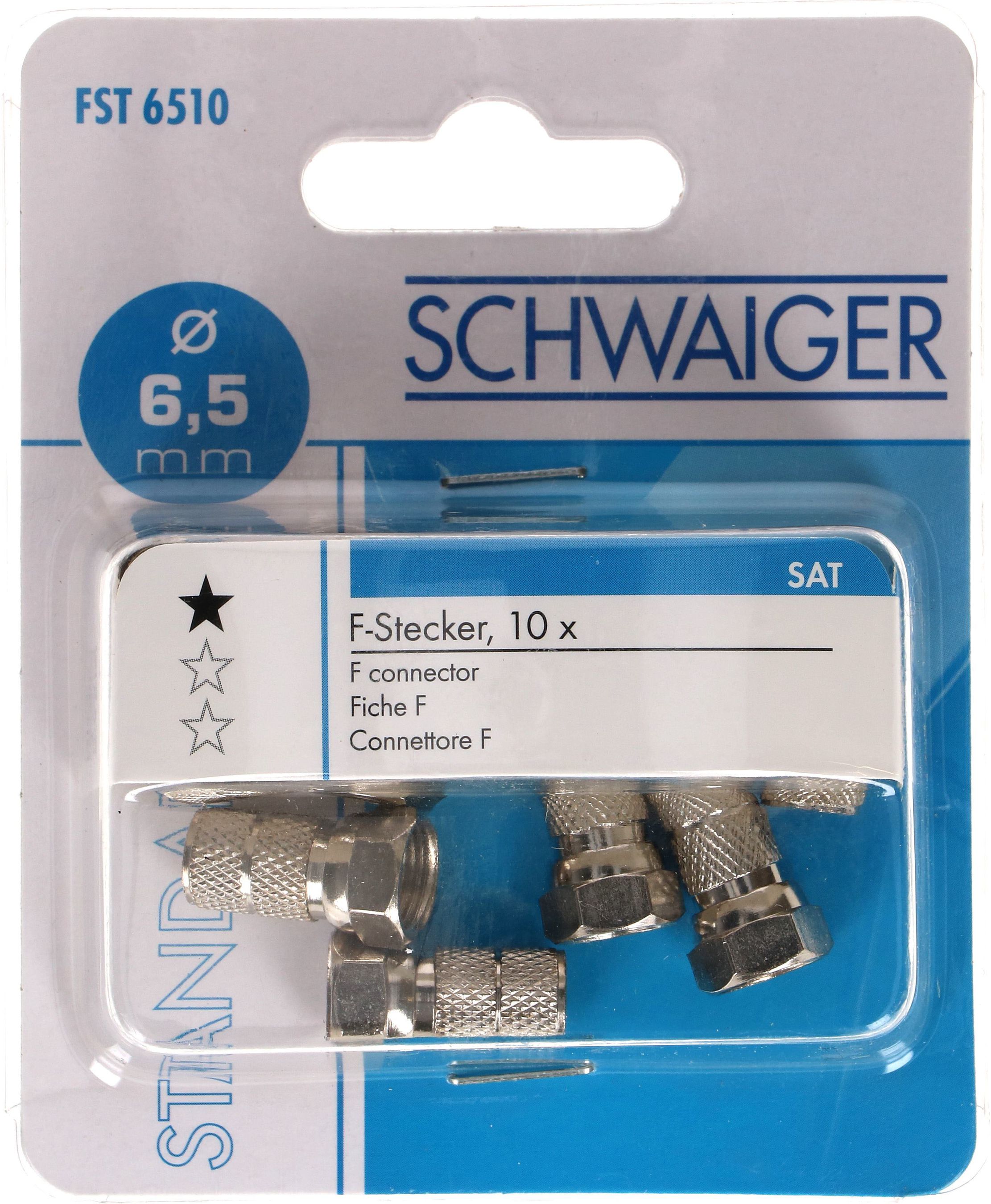 fiche F à visser D=6.5mm 10 pièces