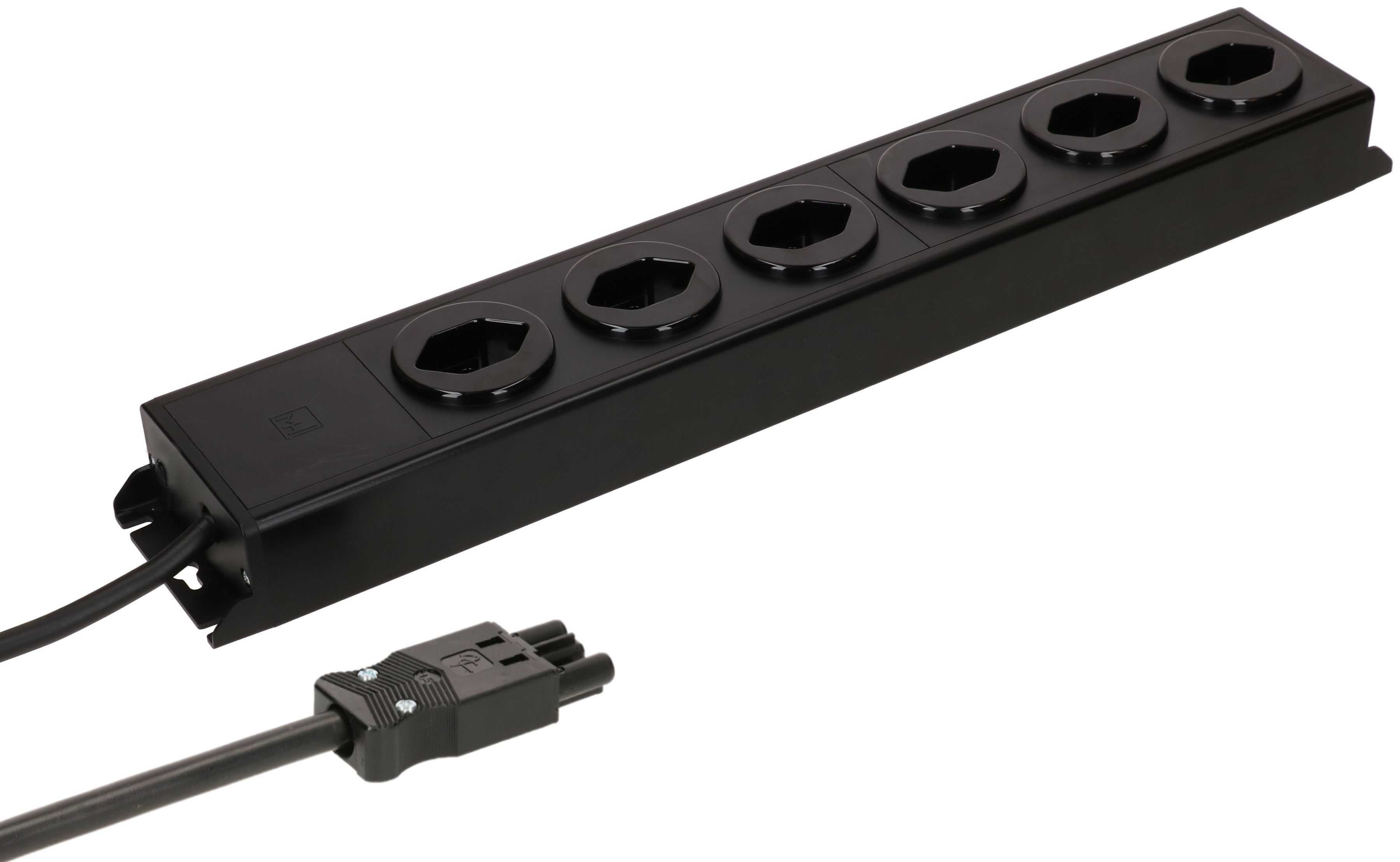 multiprise Power Line 6x type 13 noir/noir 3.0m AC 166