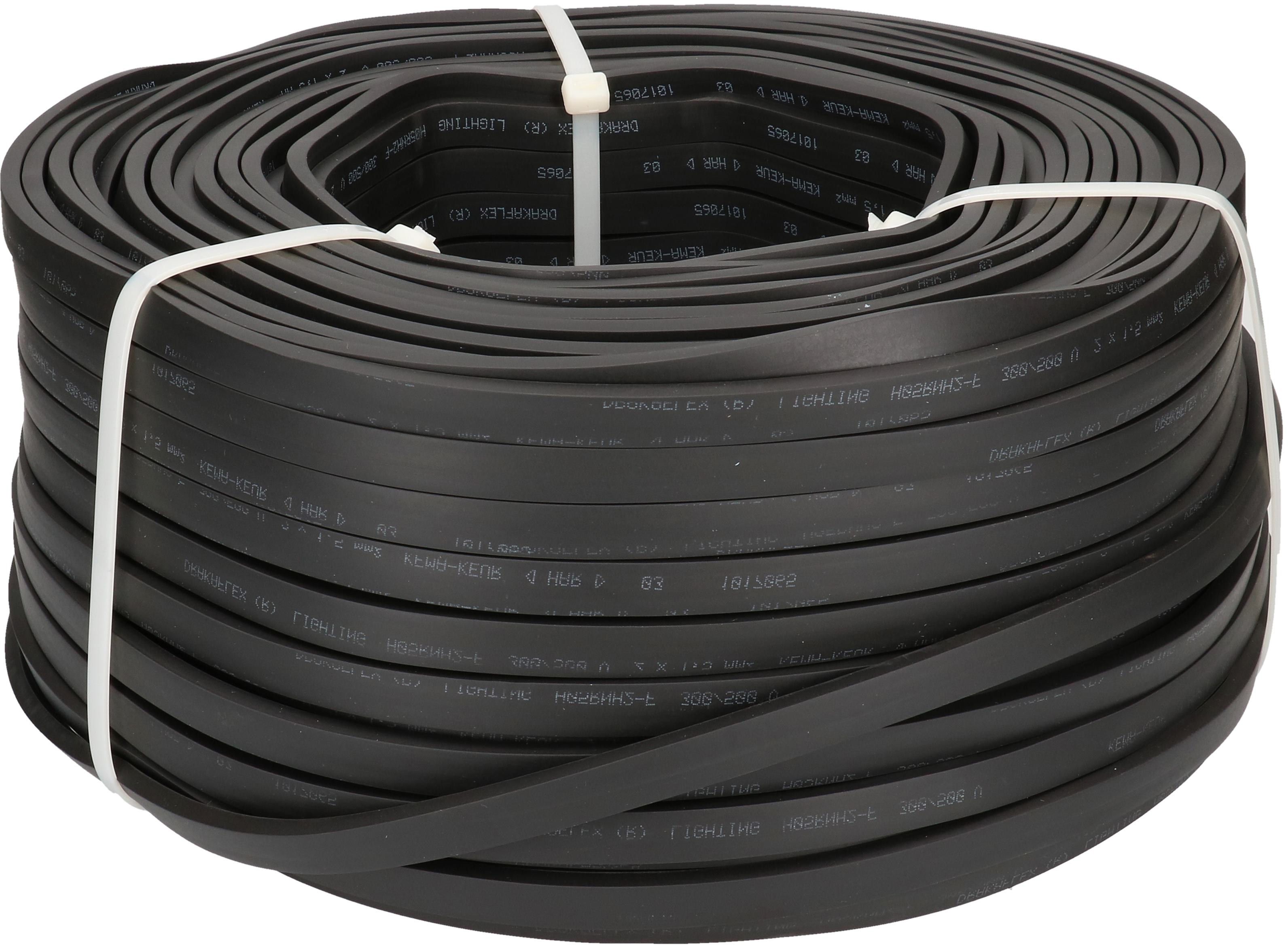 Câble IIIu H05RNH2-F2X1.5 noir