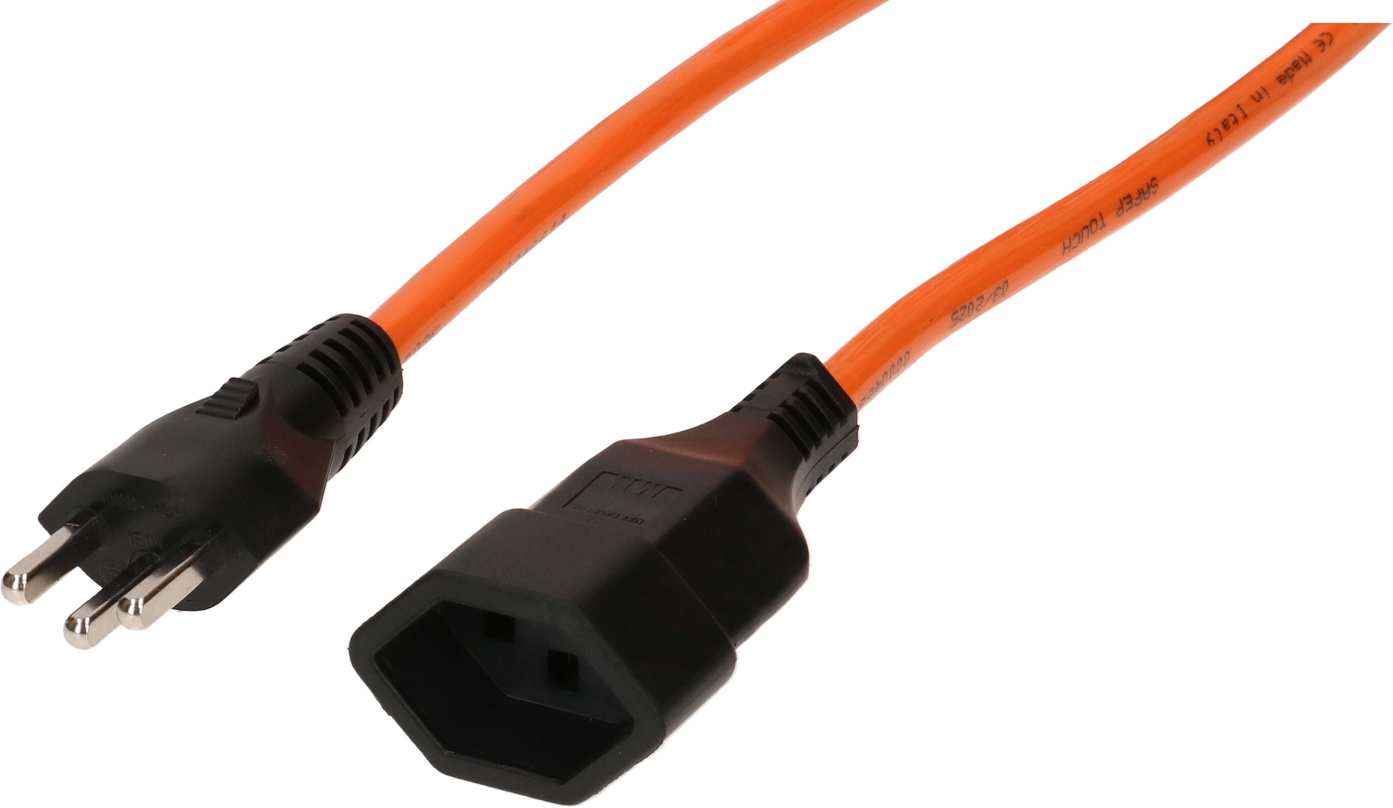 Rallonge EPR/PUR H07BQ-F3G1.5 5m orange type 23 / type 23