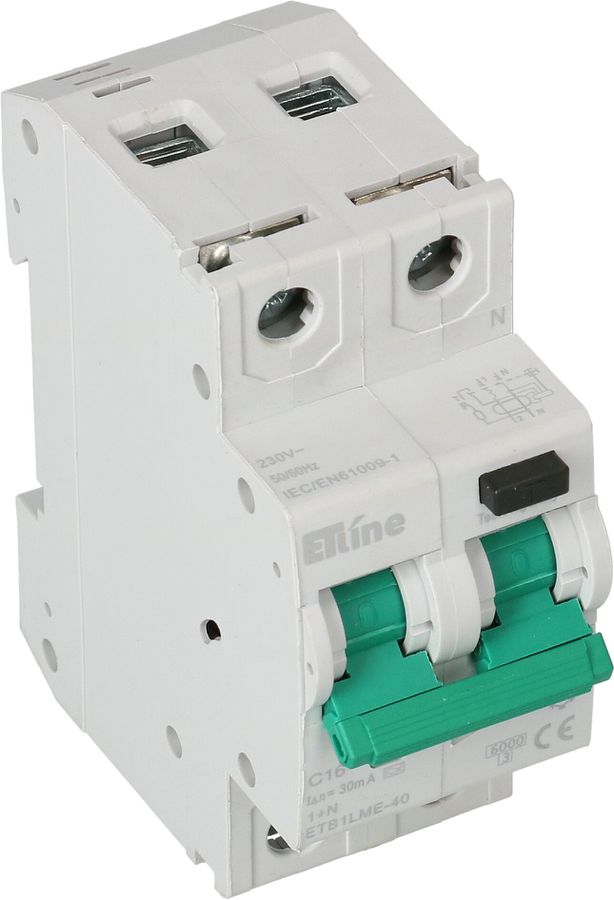 FI/LS disjoncteur différentiel 1P+N C 16A 30mA type A 6kA