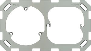 plaque de fixation ta.1x2 avec fixation en 3 points gauche modino