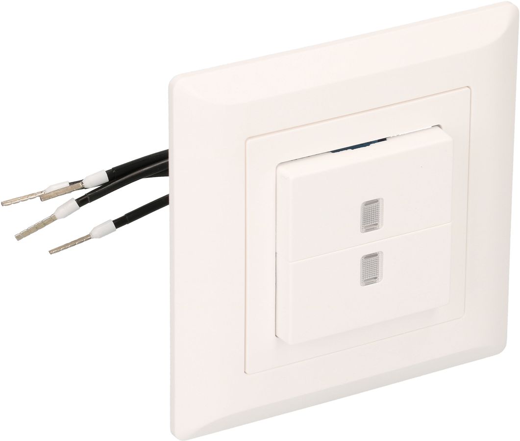 interrupteur à poussoir double schéma3+3 illu. jn ENC Kallysto bc