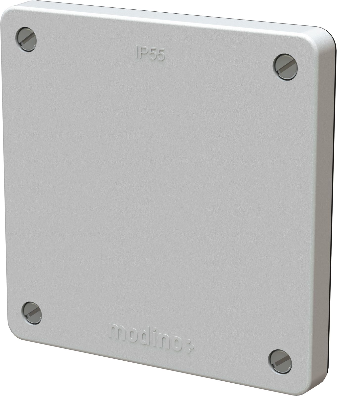 Blindabdeckung Frontset exo IP55 lichtgrau