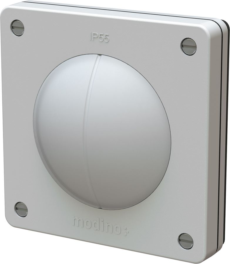 interruttore doppio schema 3+3 INC exo IP55 grigio luce