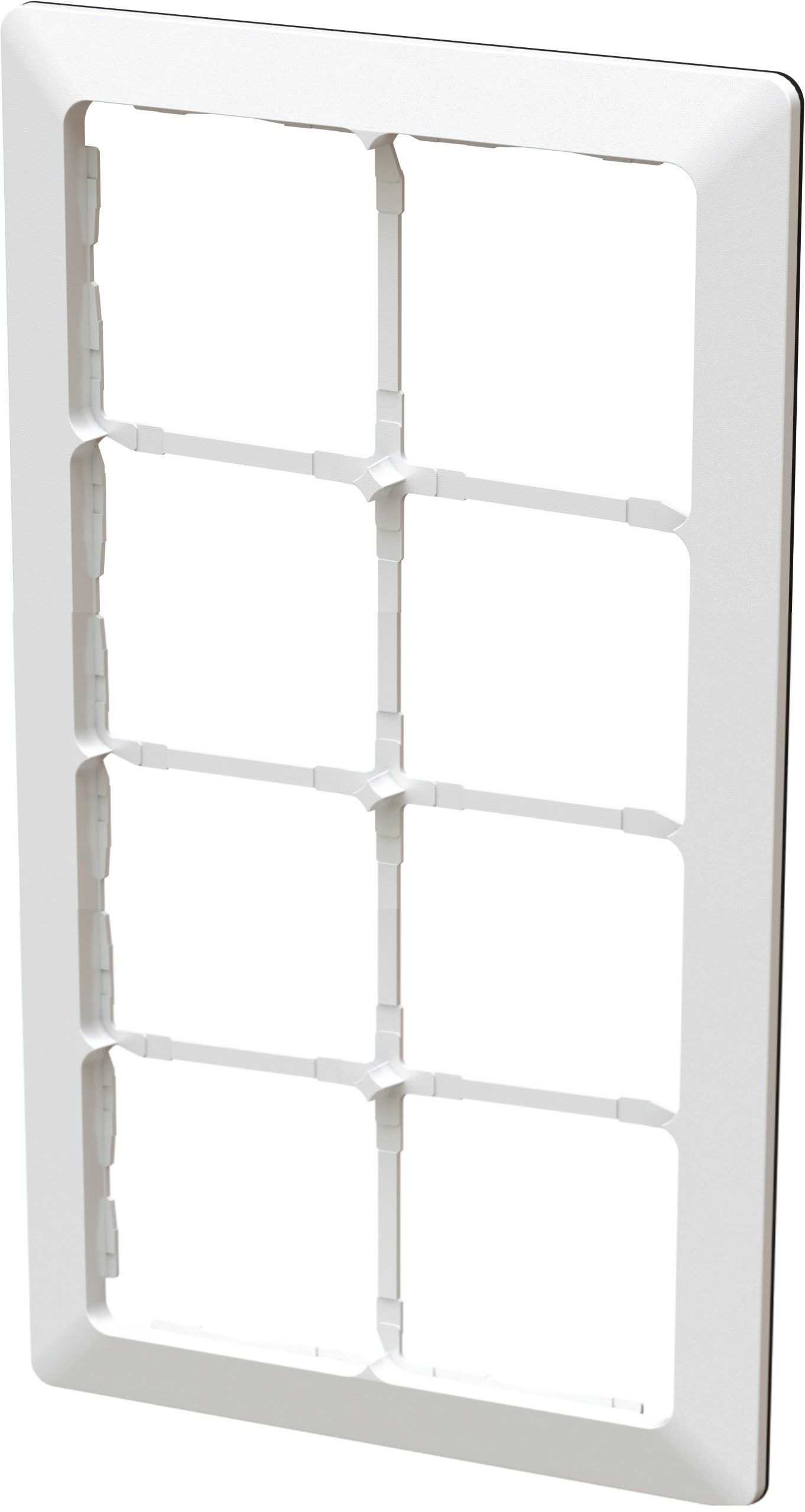 cadre de recouvrement ta.4x2 ENC +profil décoratif priamos blanc