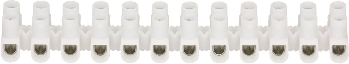 barrete de bornes EKL 1 S 1.5-6mm2 12 pôles blanc