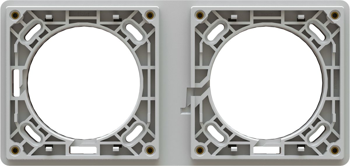 Befestigungsrahmen Gr.1x2/2x1 UP exo IP55 lichtgrau