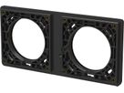 Befestigungsrahmen Gr.1x2/2x1 UP exo IP55 schwarz