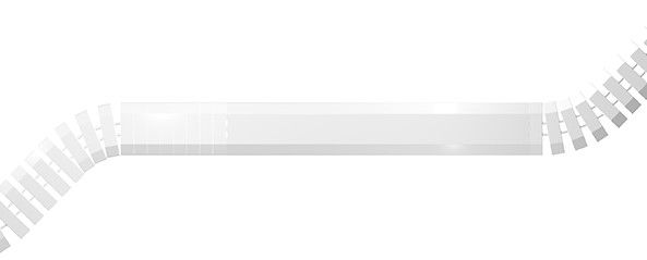 pont pour câbles Easy Bridge 80 1.00m blanc RAL9003