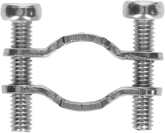 bride de décharge de traction acier galvanisé 2x M2.5x12mm