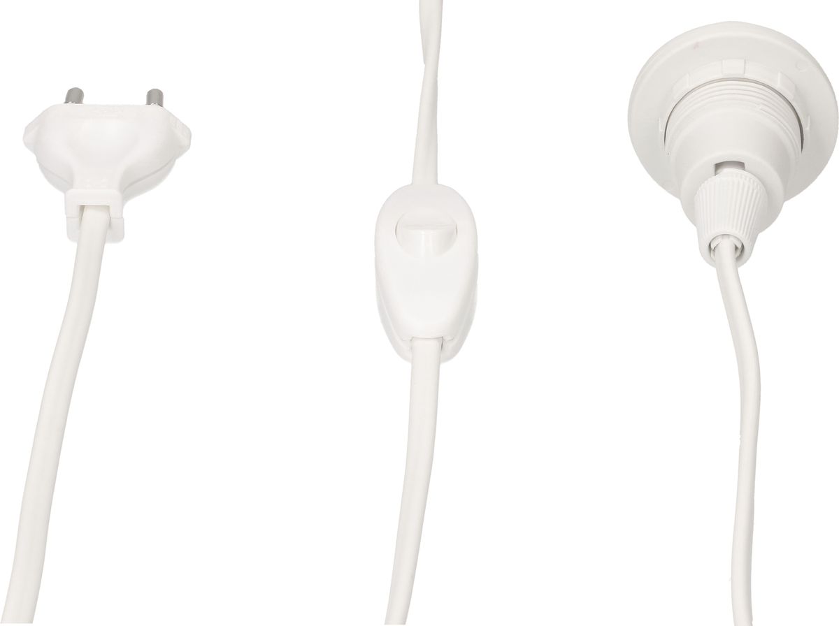 garniture d'éclairage E14 blanc L=1.5m