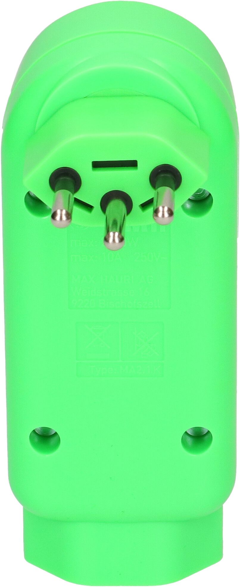 Multi adaptateur ADAPT 2+1x type 13 vert fluo rotatif BS