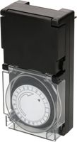 programmateur horaire IP55 24h analogique noir