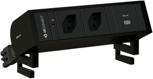 SUPRA bloc multiprise noir 2x type 13 1x USB-C 60W