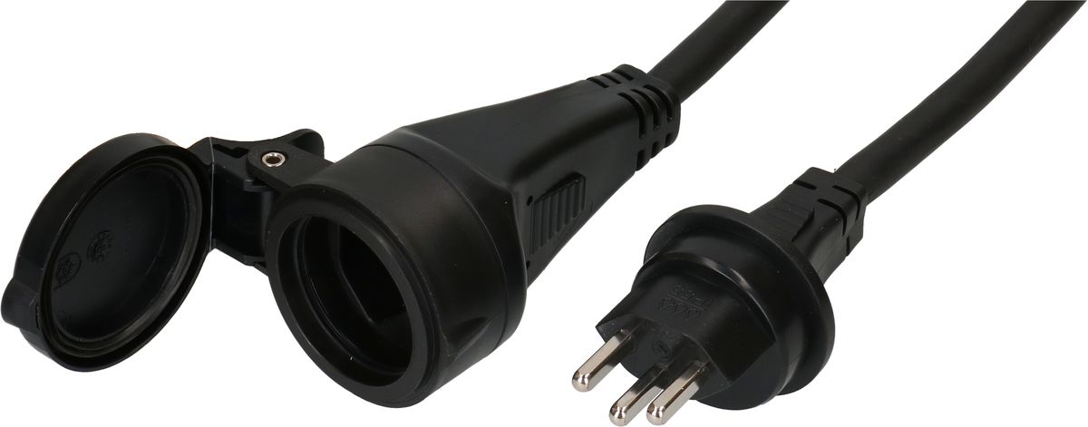 IP55 rallonge H07RN-F3G2.5 10m noir type 23 / type 23