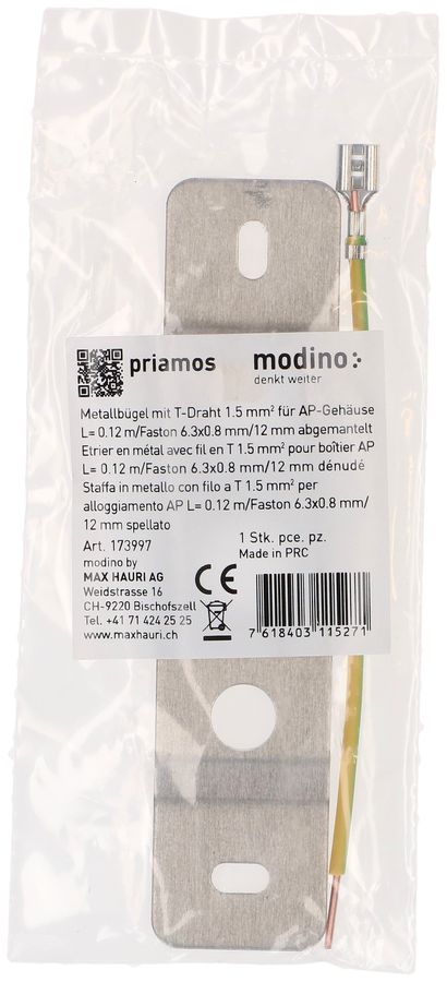 etrier métallique avec fil en T pour boîtier AP priamos