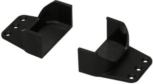 Set de supports à visser noir plat pour multiprise Swiss Line