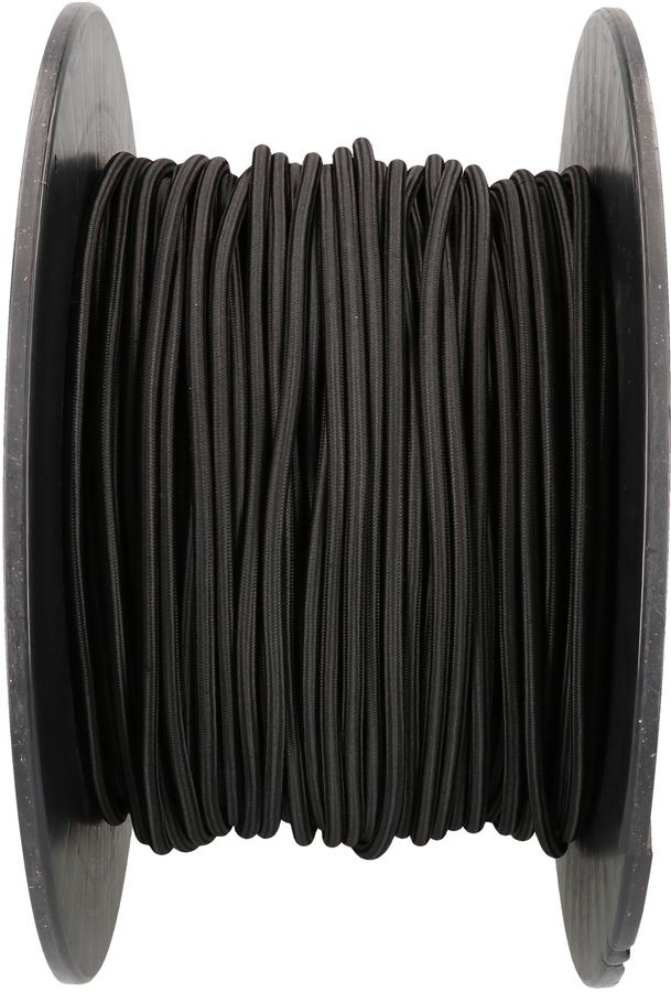 câble textile TD H05VV-F3G1.0, noir