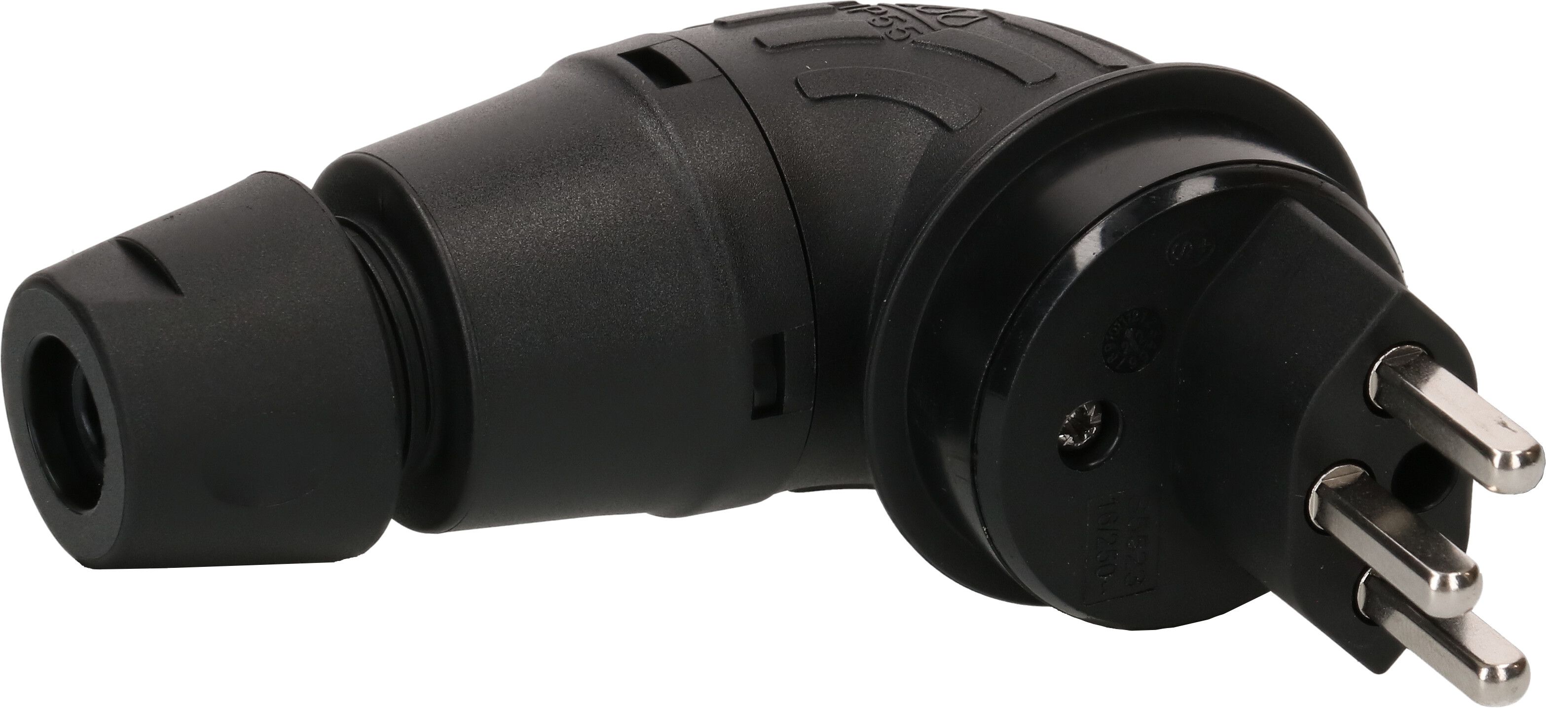 fiche TH type 23 coudée 3 pôles noir IP55